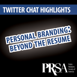 PRSA Twitter Chat - Personal Branding