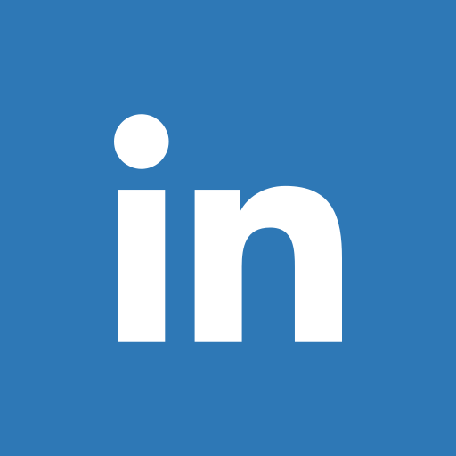 Lowercase white letters on a blue background